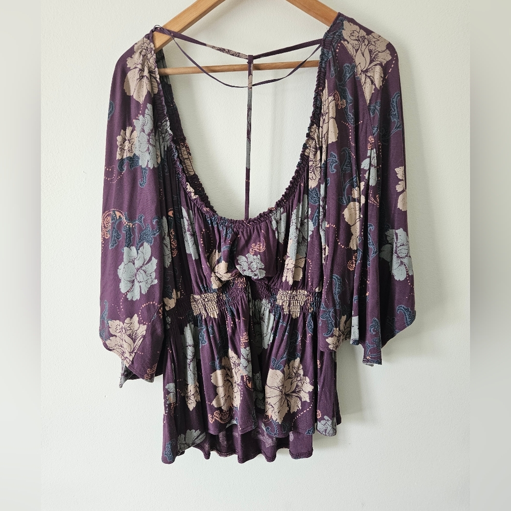 Purple Free people blouse